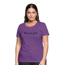 Load image into Gallery viewer, K9s Lead the Way - Police - Women’s Premium T-Shirt - purple
