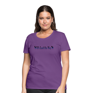 K9s Lead the Way - Police - Women’s Premium T-Shirt - purple