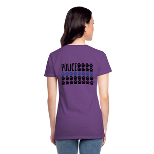 K9s Lead the Way - Police - Women’s Premium T-Shirt - purple