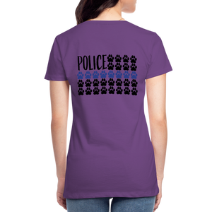 K9s Lead the Way - Police - Women’s Premium T-Shirt - purple