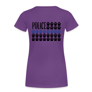 K9s Lead the Way - Police - Women’s Premium T-Shirt - purple