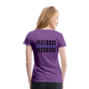 K9s Lead the Way - Police - Women’s Premium T-Shirt - purple