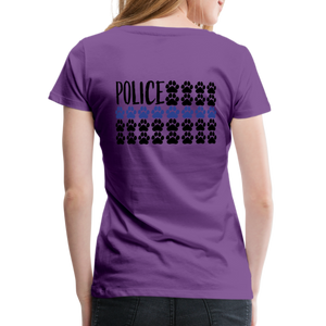 K9s Lead the Way - Police - Women’s Premium T-Shirt - purple