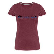 Load image into Gallery viewer, K9s Lead the Way - Police - Women’s Premium T-Shirt - heather burgundy
