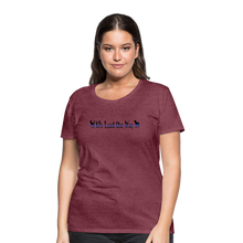 Load image into Gallery viewer, K9s Lead the Way - Police - Women’s Premium T-Shirt - heather burgundy
