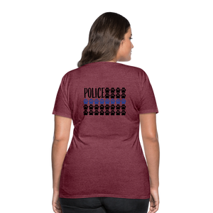 K9s Lead the Way - Police - Women’s Premium T-Shirt - heather burgundy