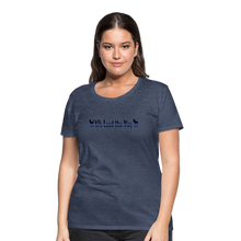 Load image into Gallery viewer, K9s Lead the Way - Police - Women’s Premium T-Shirt - heather blue
