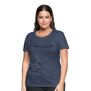 K9s Lead the Way - Police - Women’s Premium T-Shirt - heather blue