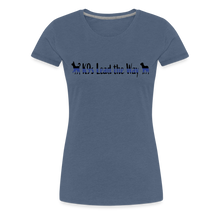 Load image into Gallery viewer, K9s Lead the Way - Police - Women’s Premium T-Shirt - heather blue
