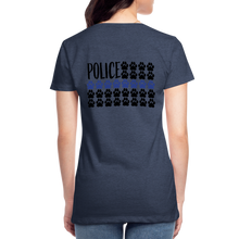 Load image into Gallery viewer, K9s Lead the Way - Police - Women’s Premium T-Shirt - heather blue
