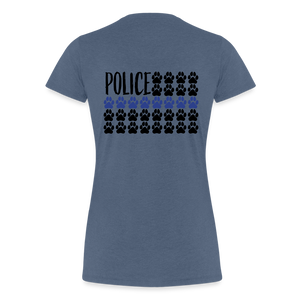 K9s Lead the Way - Police - Women’s Premium T-Shirt - heather blue