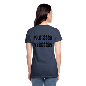 K9s Lead the Way - Police - Women’s Premium T-Shirt - heather blue