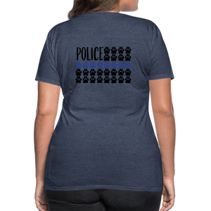 K9s Lead the Way - Police - Women’s Premium T-Shirt - heather blue