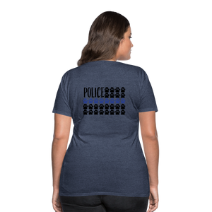 K9s Lead the Way - Police - Women’s Premium T-Shirt - heather blue