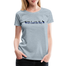 Load image into Gallery viewer, K9s Lead the Way - Police - Women’s Premium T-Shirt - heather ice blue
