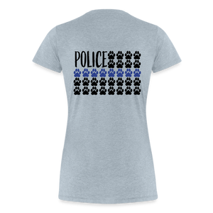 K9s Lead the Way - Police - Women’s Premium T-Shirt - heather ice blue