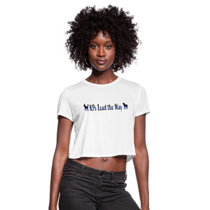 K9s Lead the Way - Police - Women's Cropped T-Shirt - white