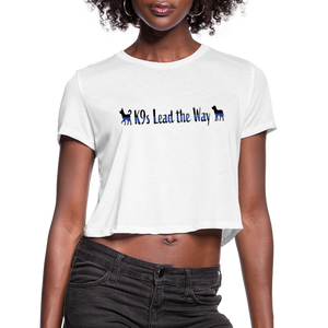 K9s Lead the Way - Police - Women's Cropped T-Shirt - white