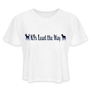 K9s Lead the Way - Police - Women's Cropped T-Shirt - white