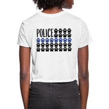 Load image into Gallery viewer, K9s Lead the Way - Police - Women&#39;s Cropped T-Shirt - white
