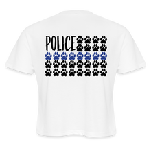 Load image into Gallery viewer, K9s Lead the Way - Police - Women&#39;s Cropped T-Shirt - white
