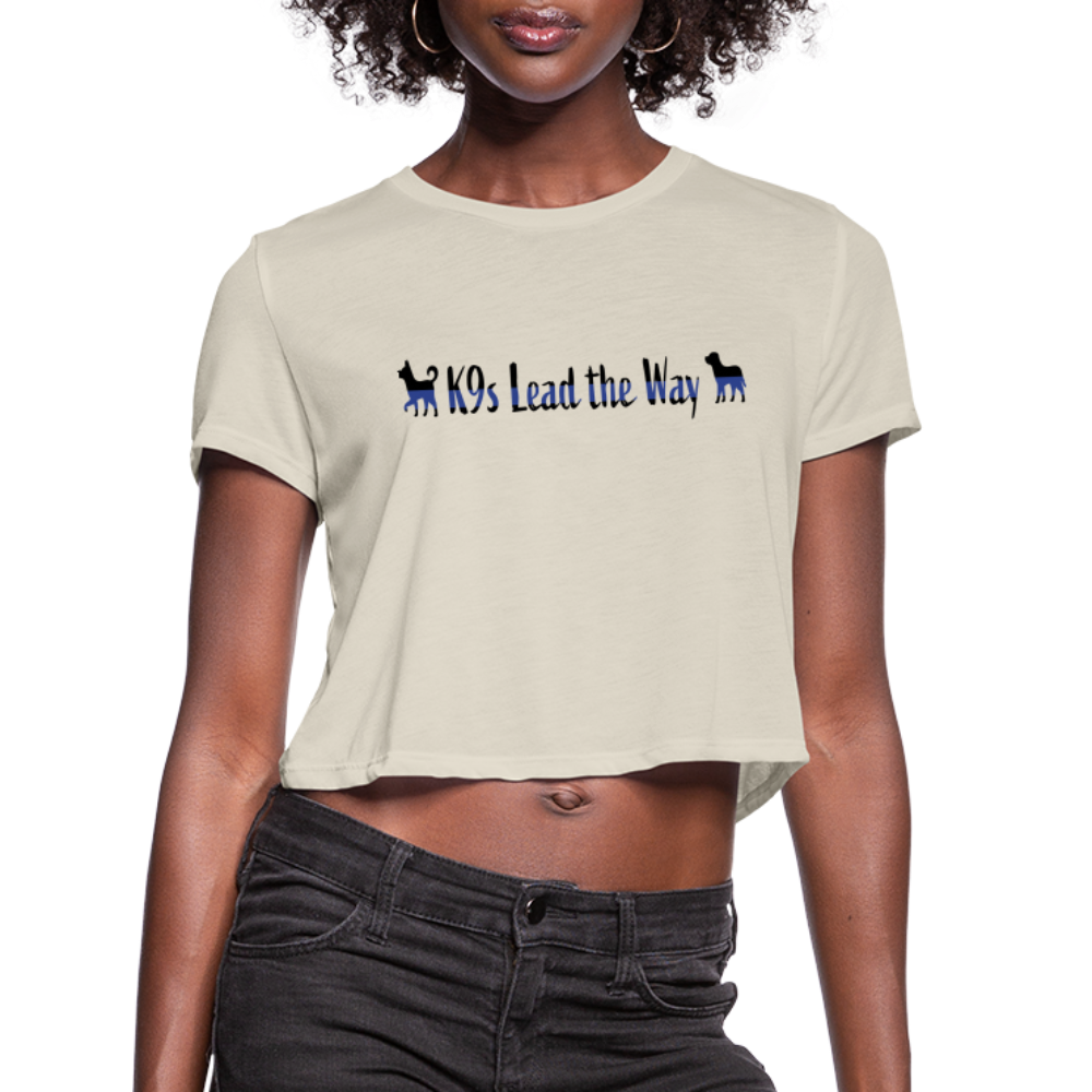 K9s Lead the Way - Police - Women's Cropped T-Shirt - dust