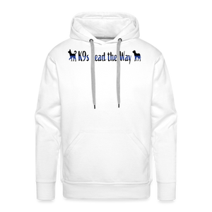 K9s Lead the Way - Police - Men’s Premium Hoodie - white