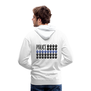 K9s Lead the Way - Police - Men’s Premium Hoodie - white