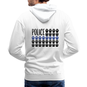 K9s Lead the Way - Police - Men’s Premium Hoodie - white