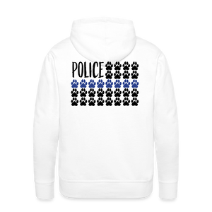 K9s Lead the Way - Police - Men’s Premium Hoodie - white