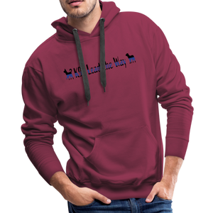 K9s Lead the Way - Police - Men’s Premium Hoodie - burgundy