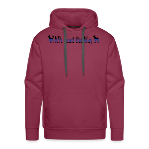 K9s Lead the Way - Police - Men’s Premium Hoodie - burgundy