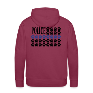 K9s Lead the Way - Police - Men’s Premium Hoodie - burgundy