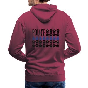 K9s Lead the Way - Police - Men’s Premium Hoodie - burgundy