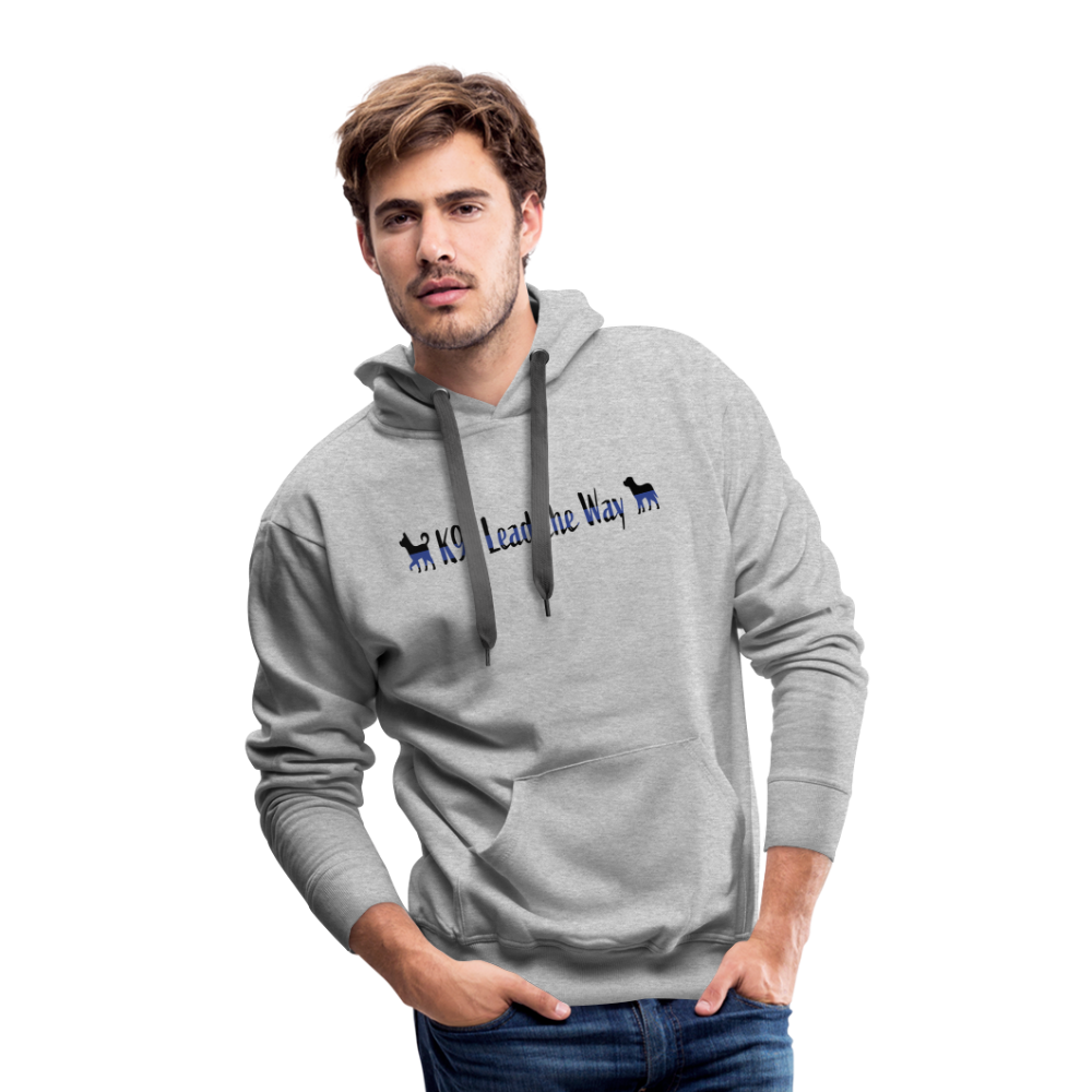 K9s Lead the Way - Police - Men’s Premium Hoodie - heather grey