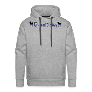 K9s Lead the Way - Police - Men’s Premium Hoodie - heather grey