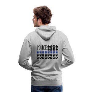 K9s Lead the Way - Police - Men’s Premium Hoodie - heather grey