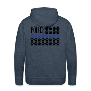 K9s Lead the Way - Police - Men’s Premium Hoodie - heather denim