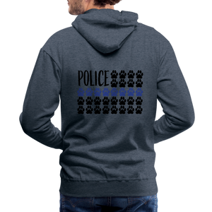 K9s Lead the Way - Police - Men’s Premium Hoodie - heather denim