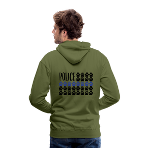 K9s Lead the Way - Police - Men’s Premium Hoodie - olive green