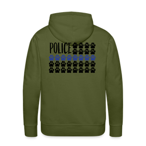 K9s Lead the Way - Police - Men’s Premium Hoodie - olive green