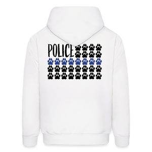 K9s Lead the Way - Police - Men's Hoodie - white