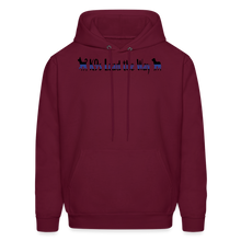 Load image into Gallery viewer, K9s Lead the Way - Police - Men&#39;s Hoodie - burgundy
