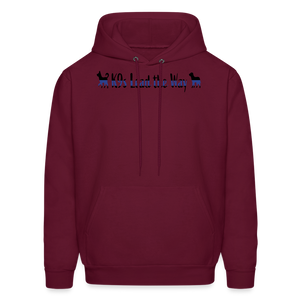 K9s Lead the Way - Police - Men's Hoodie - burgundy