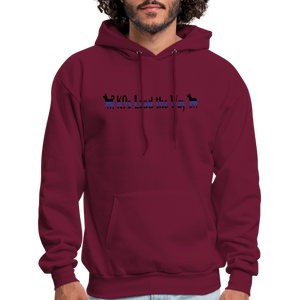 K9s Lead the Way - Police - Men's Hoodie - burgundy