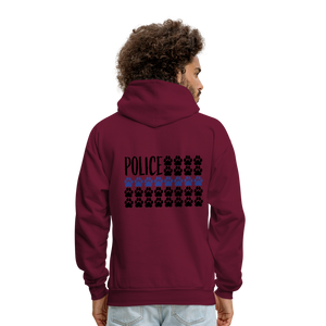 K9s Lead the Way - Police - Men's Hoodie - burgundy