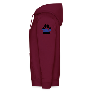 K9s Lead the Way - Police - Men's Hoodie - burgundy