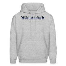 Load image into Gallery viewer, K9s Lead the Way - Police - Men&#39;s Hoodie - heather gray
