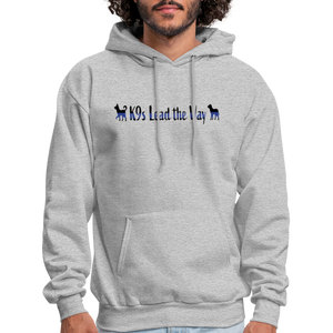 K9s Lead the Way - Police - Men's Hoodie - heather gray