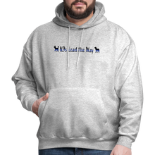 Load image into Gallery viewer, K9s Lead the Way - Police - Men&#39;s Hoodie - heather gray
